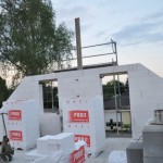 Aktuelle Bautenstand des Rohbau im Obergeschoss